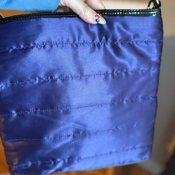 Electric Purple Metallic Betsyville Crossbody Purse - Picture 3 of 12